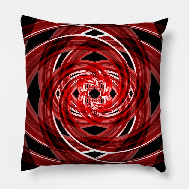 Red Tides Pillow by JenPerry