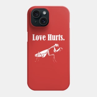 Love Hurts, Funny Praying Mantis Retro Vintage Ringer Phone Case