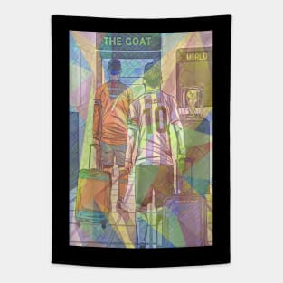 The Goat Mosaic Shine Pop Art Tapestry