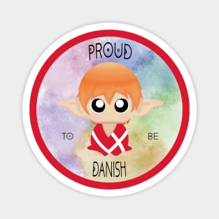 Proud to be Danish (Sleepy Forest Creatures) Magnet