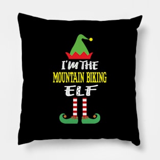 I'M The-Mountain Biking Elf Family Pillow