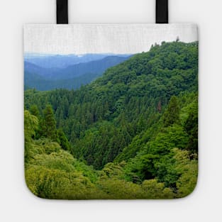 Japan Mountain Forest Ryokan View Tote