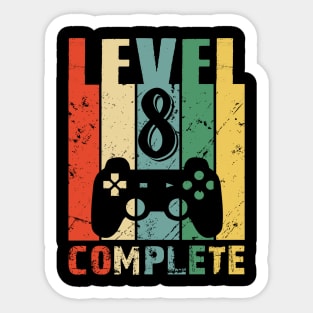 Level 8 Unlocked Switch Gamer 8Th Birthday Coaster - TeeHex