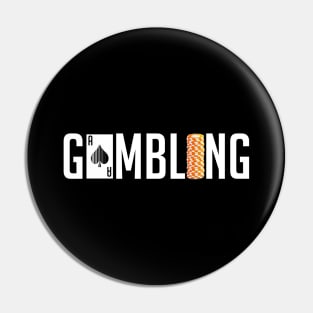 Awesome Gambling Casino Gamblers Card Games Chips Pin