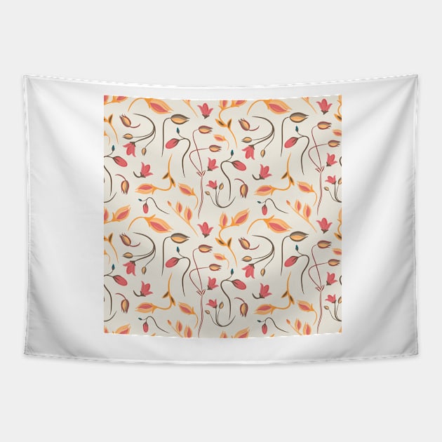 Seamless summer tiny floral pattern Tapestry by AnaMOMarques