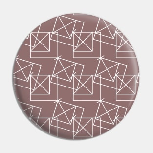 White lines, abstract geometry on a brown background Pin