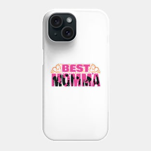 BEST MOMMA Typography t shirt design Phone Case