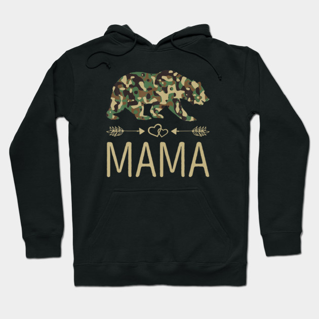 mama bear camo zip up hoodie