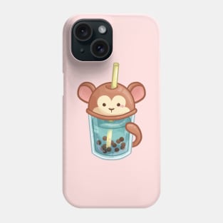 Monkey Bubble Tea Phone Case