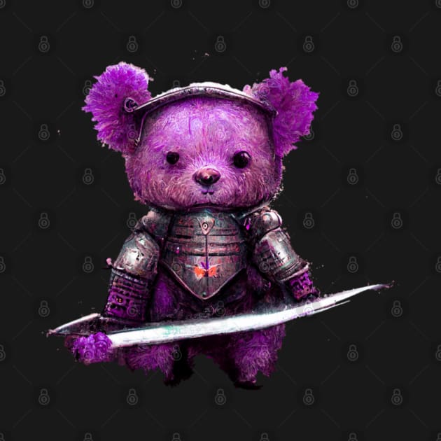 lovely teddy bear with sword by itacc