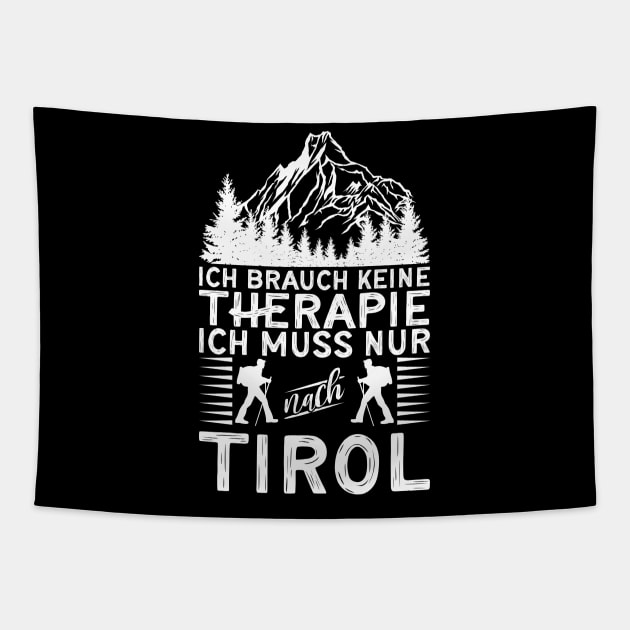 therapy hiking mountaineering Tirol gift Tapestry by QQdesigns