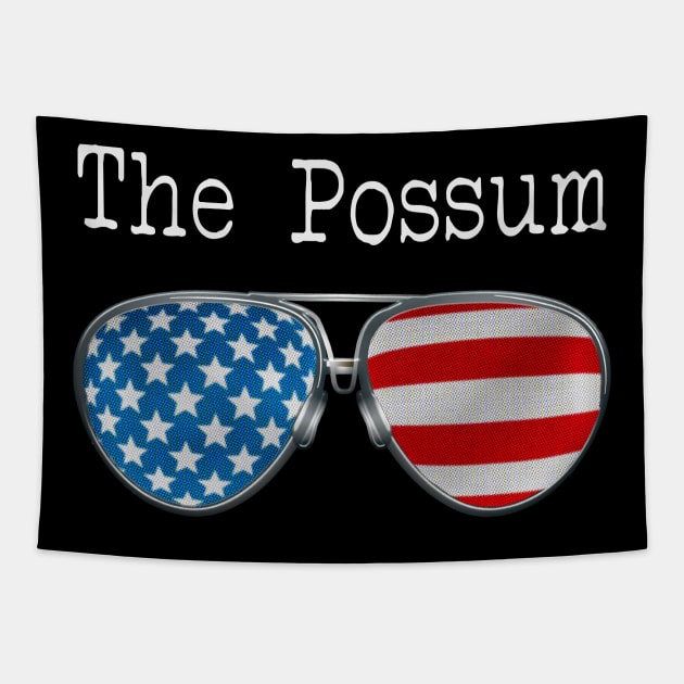 AMERICA PILOT GLASSES THE POSSUM Tapestry by SAMELVES