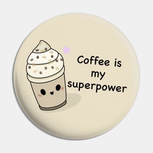 Kawaii Coffee T-Shirt Pin