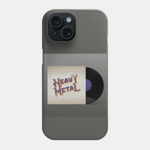 VINTAGE VINYL HEAVY METAL Phone Case by elSALMA