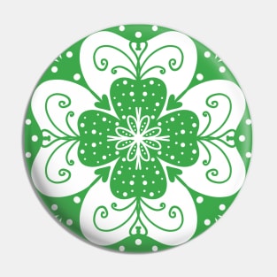 Green Clover Pin