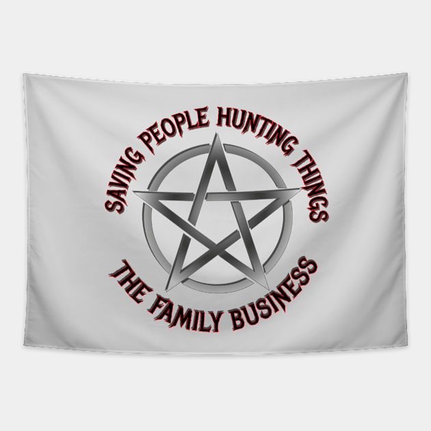 Supernatural - Saving People Hunting Things Tapestry by SOwenDesign