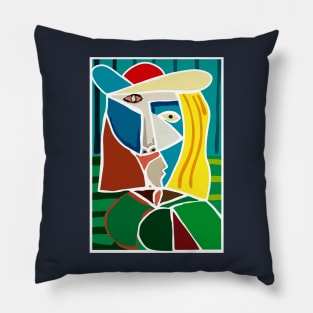 cubist woman Pillow