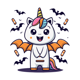 The Bat Unicorn Halloween Cute unicorn T-Shirt