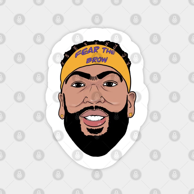 Anthony Davis Magnet by RenzArt