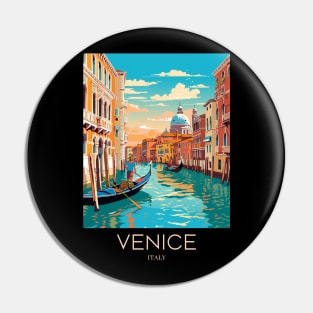 A Pop Art Travel Print of Venice - Italy Pin