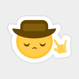 Sad Cowboy Emoji Magnet