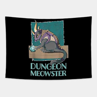 Dungeon Meowster D20 Gray Abby Cat Abletop RPG Gamer Tapestry