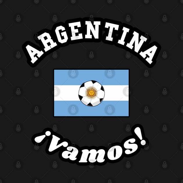 ⚽ Argentina Football, República Argentina Flag, Team Spirit by Pixoplanet