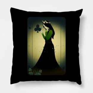 Queen of Clubs Pillow