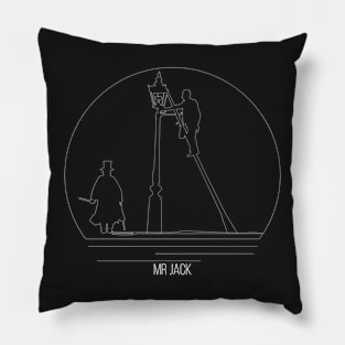 Mr Jack Minimalist Line Art - Board Game Inspired Graphic - Tabletop Gaming  - BGG Pillow