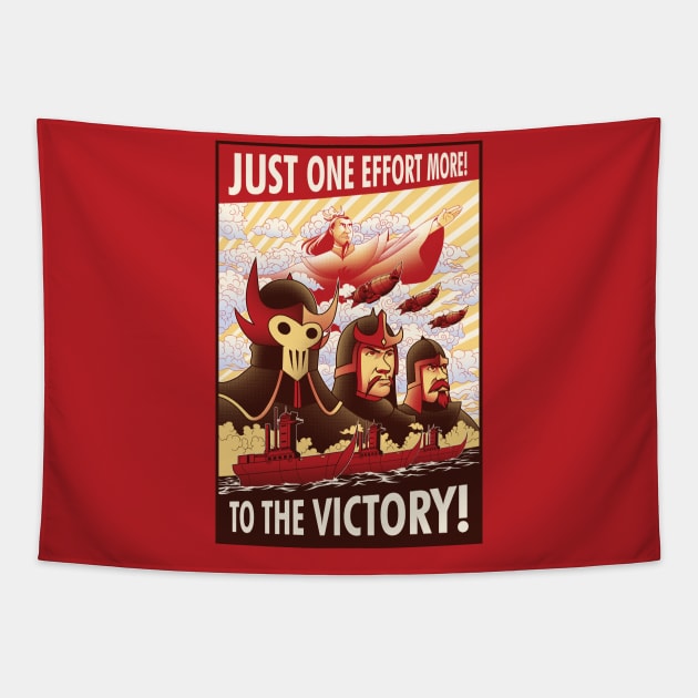 To the Victory (english) Tapestry by GranJefe