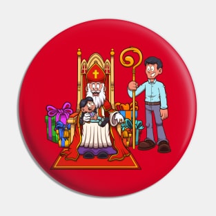 Saint Nicholas With Kid Pin