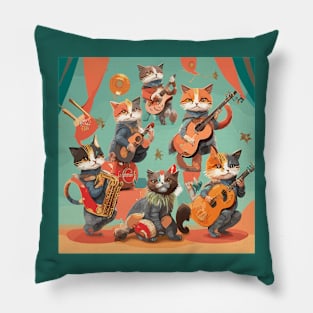 Meow-sical Maestros Pillow