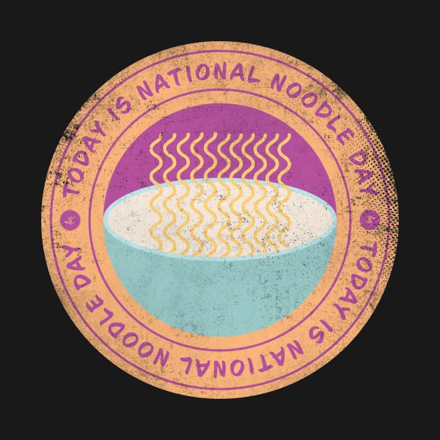 Today is National Noodle Day Badge by lvrdesign