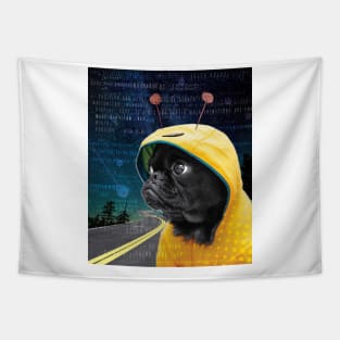 Space Pug Tapestry