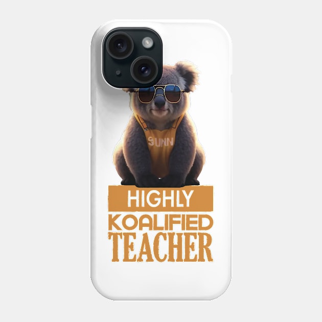 Just a Highly Koalified Teacher Koala 3 Phone Case by Dmytro