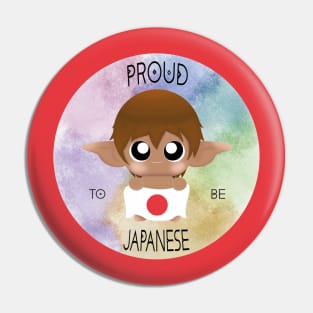 Proud to be Japanese (Sleepy Forest Creatures) Pin