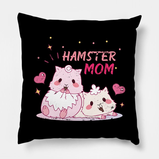 Hamster Mom Gift Hamster Pillow by shirtsyoulike