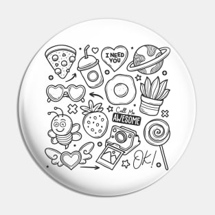 Food Abstract Pin