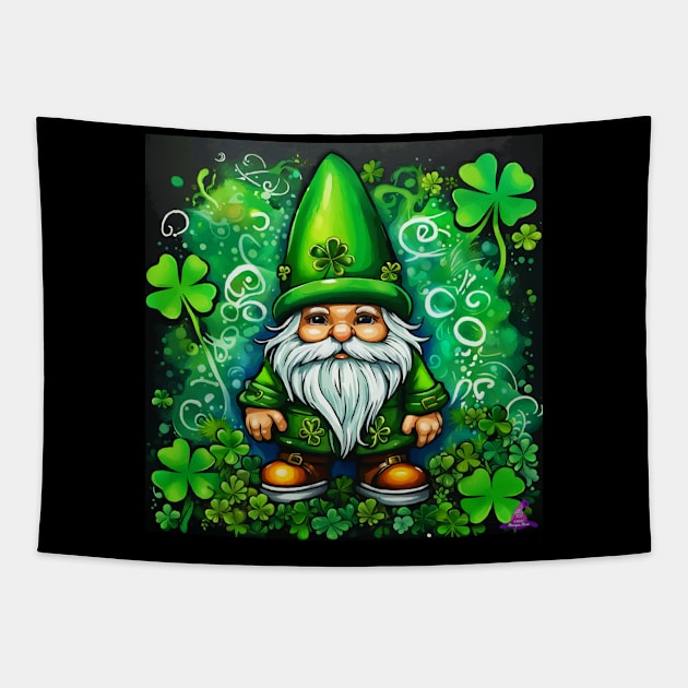 ST. PATRICK'S DAY GNOME Tapestry by Morrigan Austin