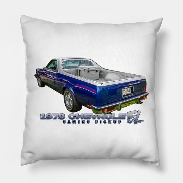 1978 Chevrolet El Camino Pickup Pillow by Gestalt Imagery