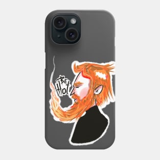 redhead bearded man. be hot Phone Case