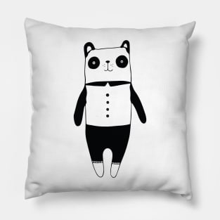 Little black and white panda Pillow