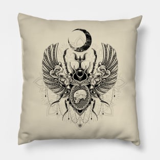 Sacred Scarab Pillow