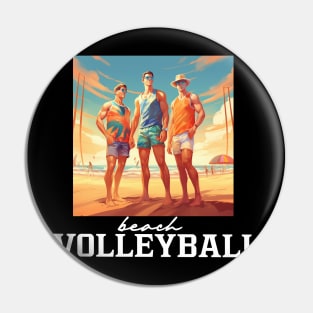 Beach Volleyball Pin