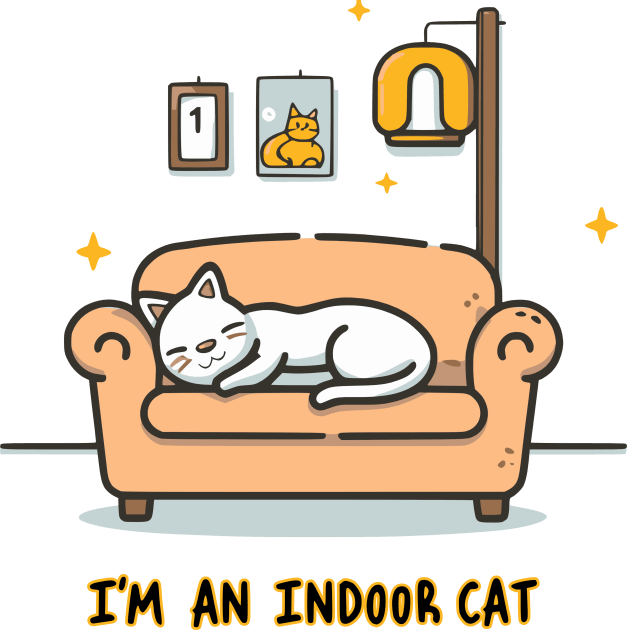 I'm an Indoor Cat Kids T-Shirt by Cheeky BB