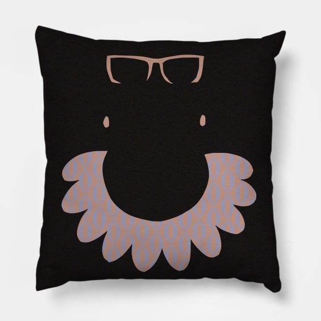 RBG RUTH BADER GINSBURG poster Pillow by GalleryArtField