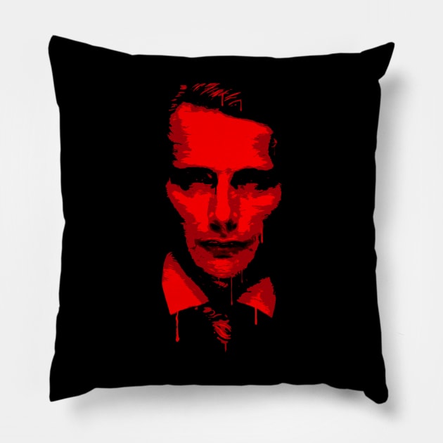 The Red Cannibal Pillow by demonigote