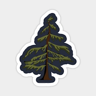 western hemlock tree Magnet