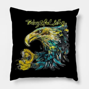 "I Feel Like..Eagle" Tshirt Collection Create by an Italian artist. Limited editions of 99! Pillow