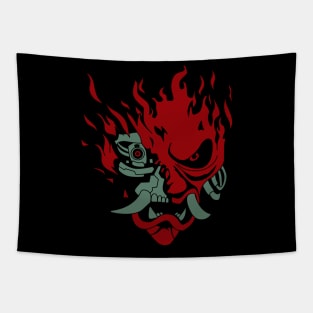 Cyberpunk Demon Tapestry